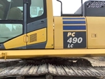 Close side view of Excavator